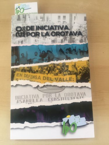 Ya puedes conseguir el libro “20 años de Iniciativa, 20 años por La Orotava”